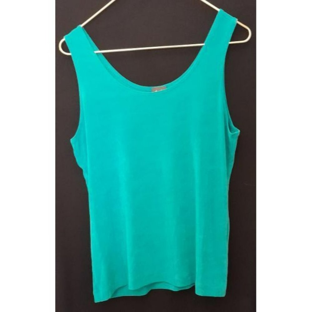🎉Travelers By Chico's Teal Tank Top L